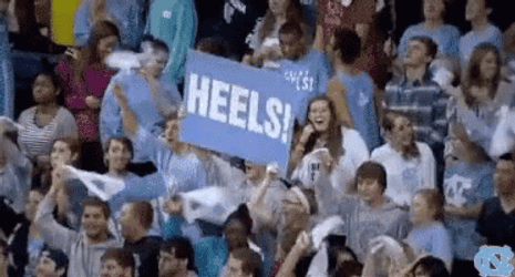 Tar Heels Football Supporters On Hype GIF