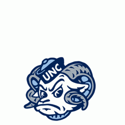 Tar Heels Rameses Head Shaking GIF