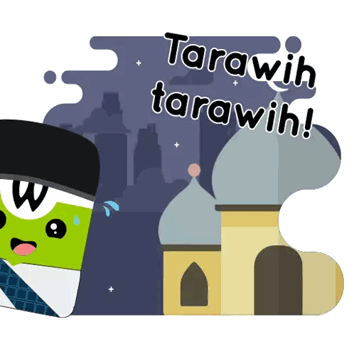 Tarawih Tarawih Cartoon Sticker