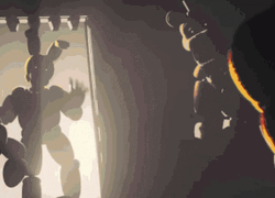 Tarnished Spinning Springtrap Bunny FNAF GIF