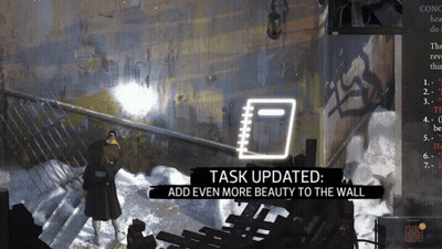 Task Updated Add Even More Beauty To The Wall GIF