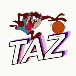 Tasmanian Devil Holding A Ball GIF
