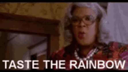 Taste The Rainbow Madea GIF