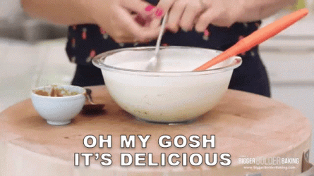 Tasting The Batter Baking GIF
