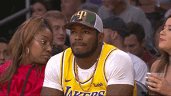 Tatis Jr Watching Basketball Game Lakers GIF