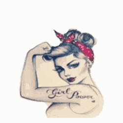 Tattoo Girl Power GIF