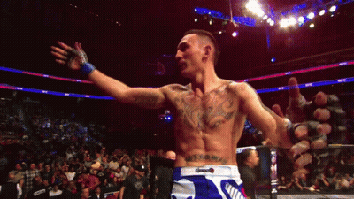 Tattooed Man In Boxing Ring GIF