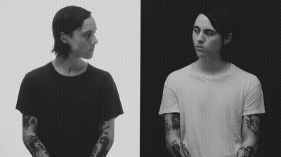 Tattooed Man In White Shirt GIF