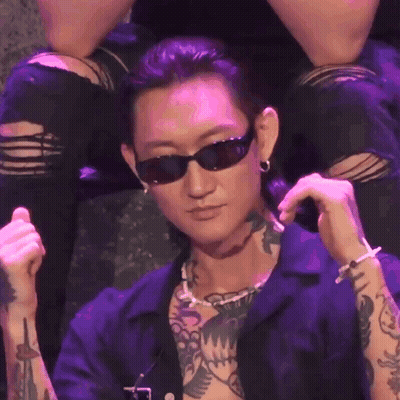Tattooed Man Wearing Sunglasses GIF