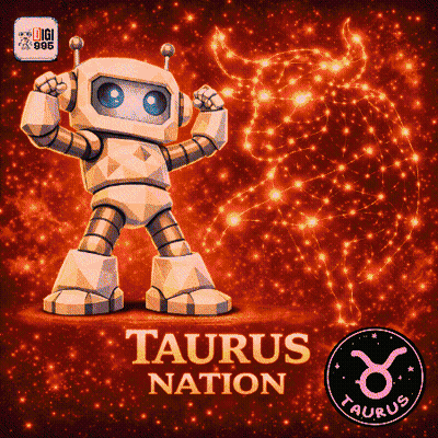 Taurus Nation Poster Robot Flexing GIF