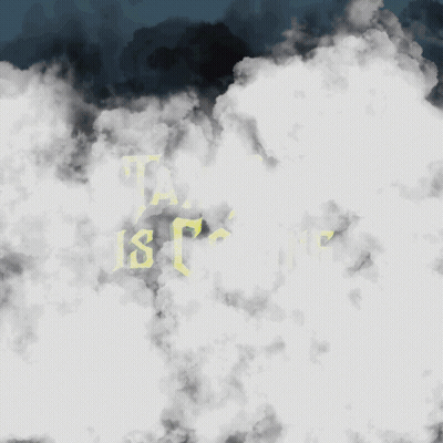 Tax Day Coming Sign Surrounded By Clouds GIF