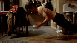 Taxi Driver Travis Bickle Doing Push Ups GIF