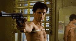 Taxi Driver Travis Bickle Holding Gun GIF