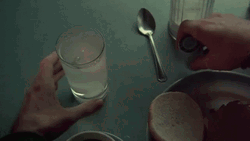 Taxi Driver Travis Bickle Looking At Glass GIF