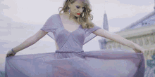 Taylor Swift Begin Again Purple Dress