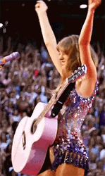 Taylor Swift Dancing Raising Both Hands GIF