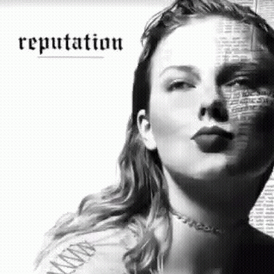 Taylor Swift Face With Newspaper Shadow GIF