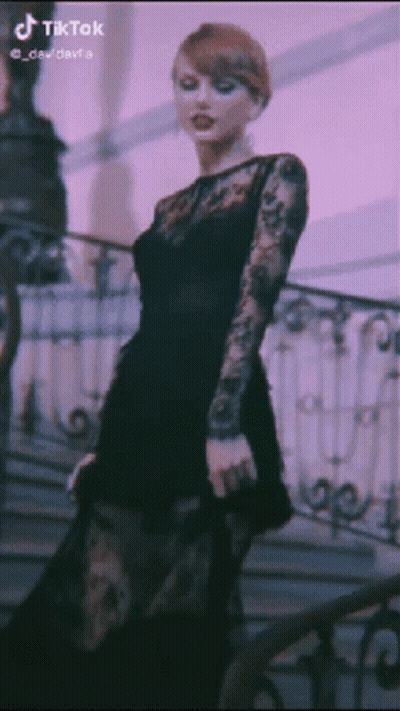 Taylor Swift In Blue Dress And Sunglasses In Field GIF