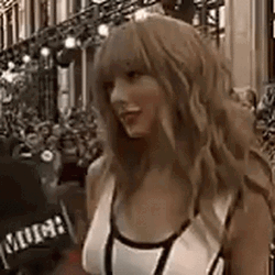 Taylor Swift Laughing In An Interview Meme GIF