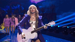 Taylor Swift Miss Americana Strumming Guitar GIF