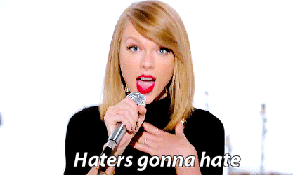 Taylor Swift Singing Haters Gonna Hate GIF