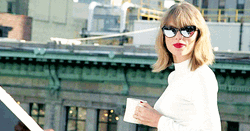 Taylor Swift Smiling With Sunglasses GIF