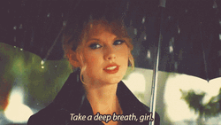 Taylor Swift Under Umbrella Anxiety Breathing GIF