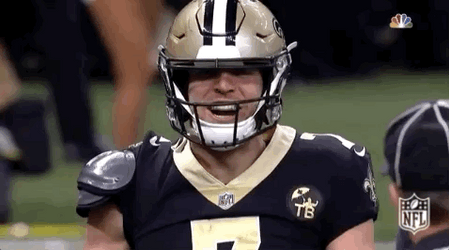 Taysom Hill Bumping Into His Opponent GIF