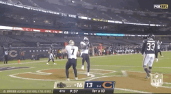 Taysom Hill Celebratory Bump With Groupmates GIF