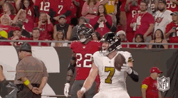 Taysom Hill Chest Bump With Adam Trautman GIF