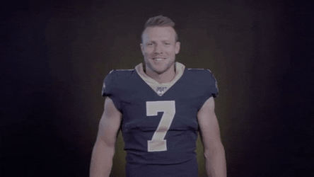 Taysom Hill Flexing His Biceps GIF