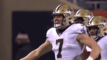 Taysom Hill Low Five With Drew Brees GIF