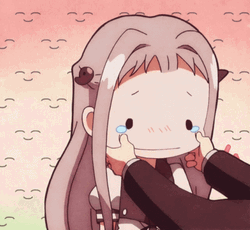 Tbhk Anime Nene Yashiro Crying Pinch Cheeks GIF