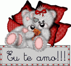 Te Amo Flashing Lights Couple Bears Hug GIF