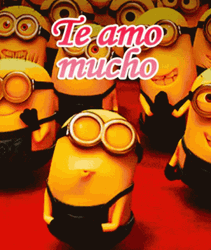 Te Amo Mucho Love Kiss Minions GIF