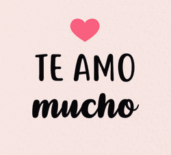 Te Amo Sweet Love Heart Greeting Text  GIF