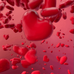 Te Quiero Love You Raining Hearts GIF