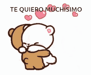 Te Quiero Muchisimo Cute Cartoon Hugging GIF