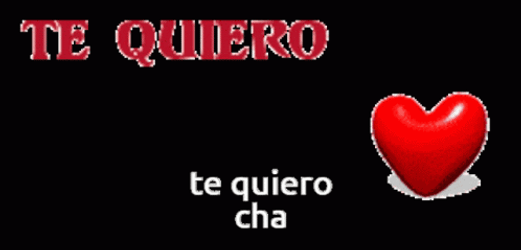Te Quiero Red Heart Moving Around GIF