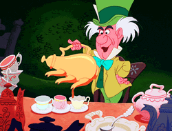 Tea Party Alice In Wonderland Mad Hatter GIF