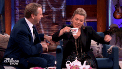 Tea Party Kelly Clarkson Show GIF