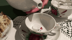Tea Pouring White Cup GIF