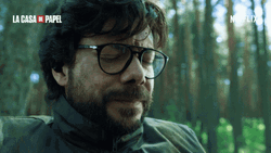 Teacher Alvaro Morte Tired Massaging His Forehead GIF