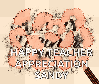 Teacher Appreciation Card With Pencil Shavings GIF