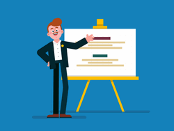 Teacher Explaining Motion Graphics Design GIF