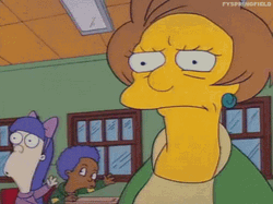Teacher Tired Edna Krabappel The Simpsons GIF