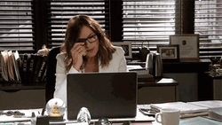 Teacher Tired Mariska Hargitay Removing Her Eyeglasses GIF