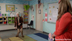 Teacher Tired Slowly Falling To The Floor GIF