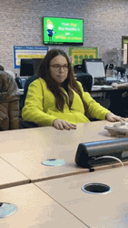 Teacher Tired Woman Sliding Off Her Chair GIF