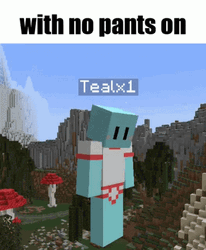 Teal Bot No Pants